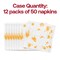 Durable White with Gold Paint Splatter Paper Beverage/Cocktail Napkins (600 Napkins)